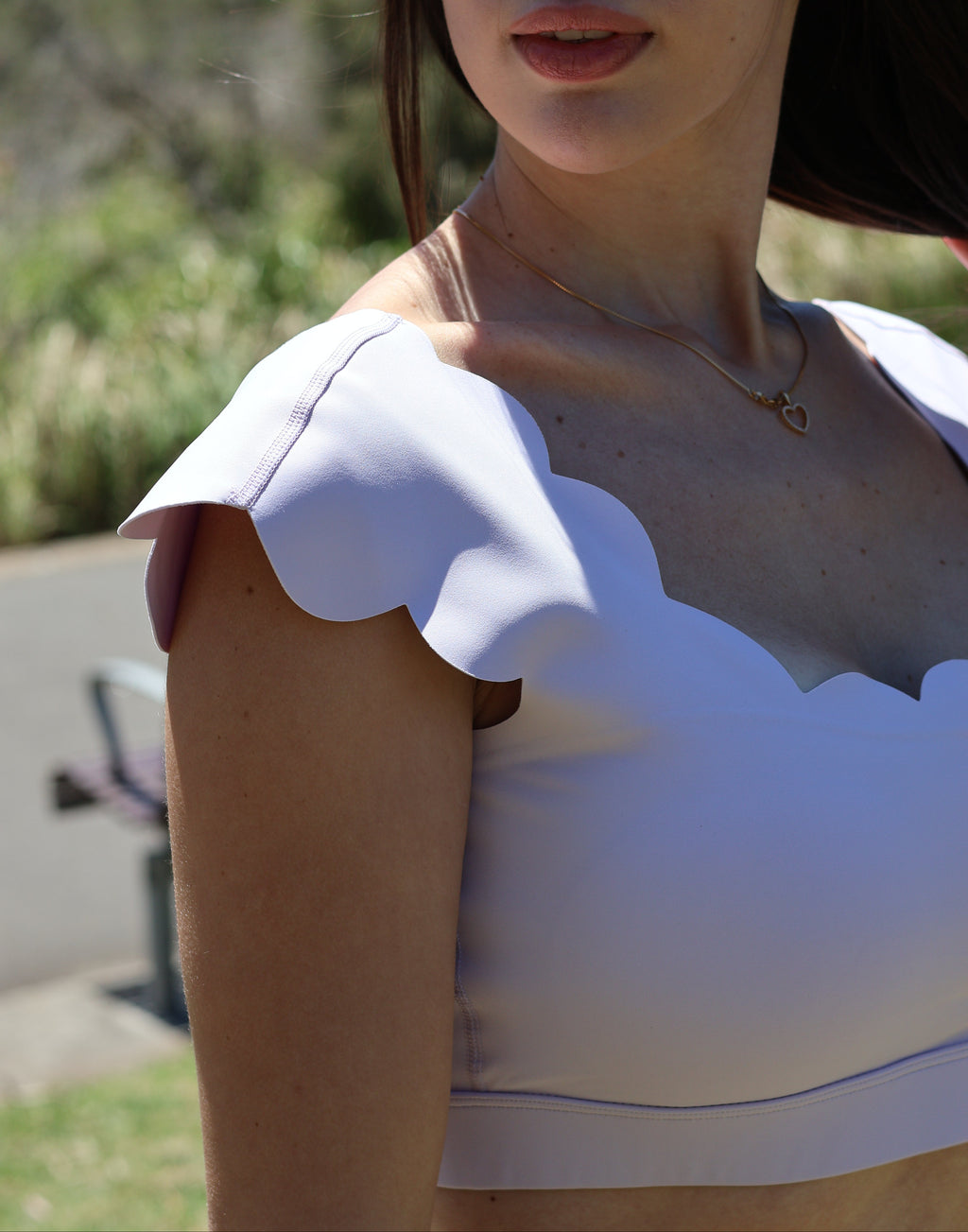 ALEIA Luna Scallop Top