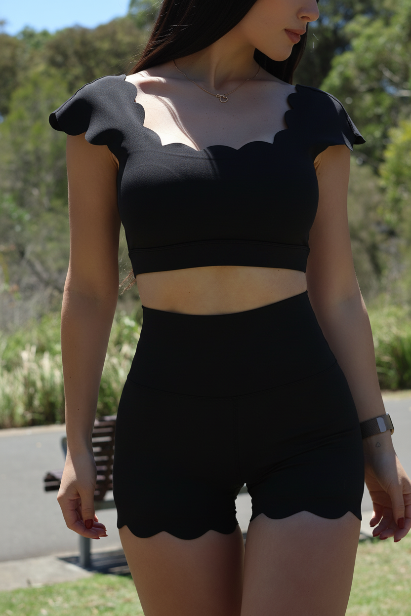 ALEIA Luna Scallop Short