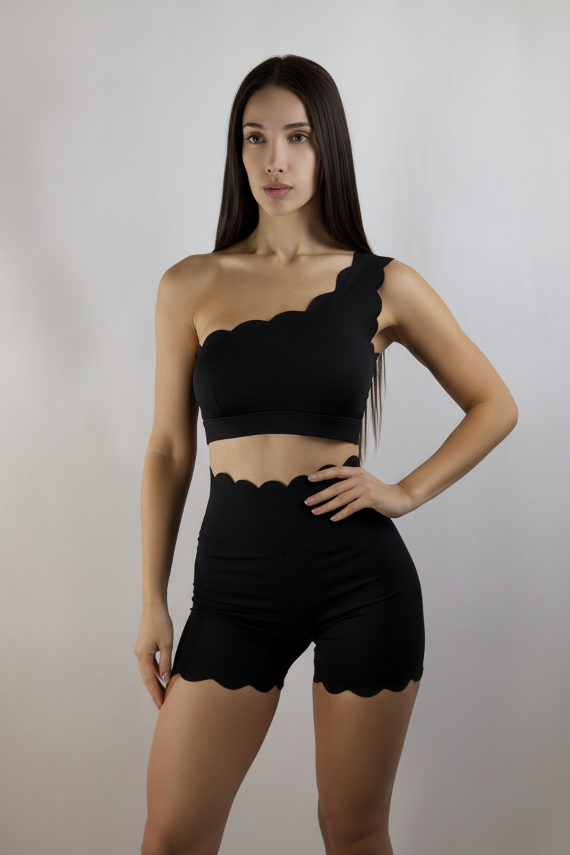 ALEIA Scallop Shorts