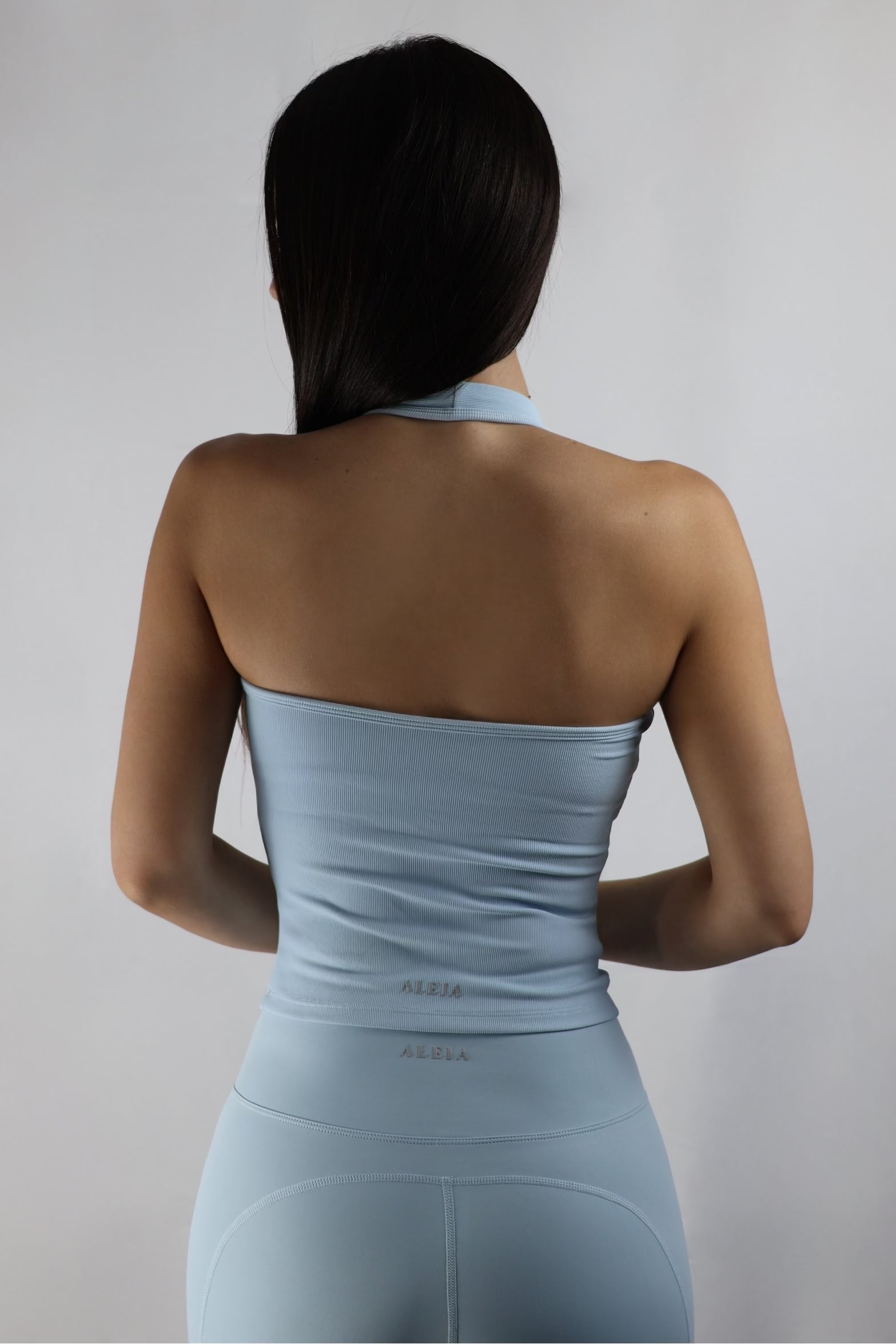 Ruched Flower Halter Top