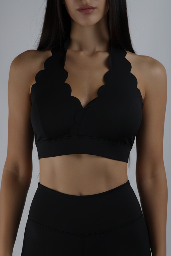 ALEIA Siren Scallop Top