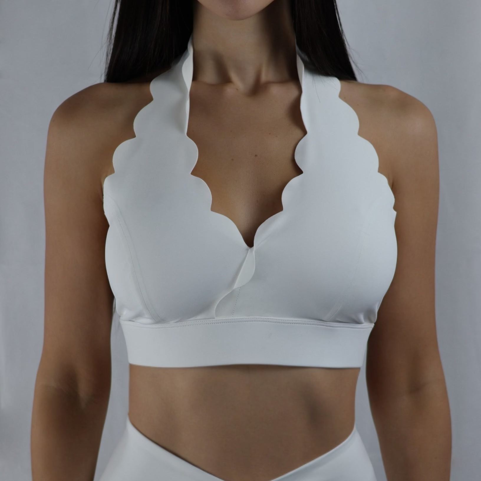 ALEIA Siren Scallop Top