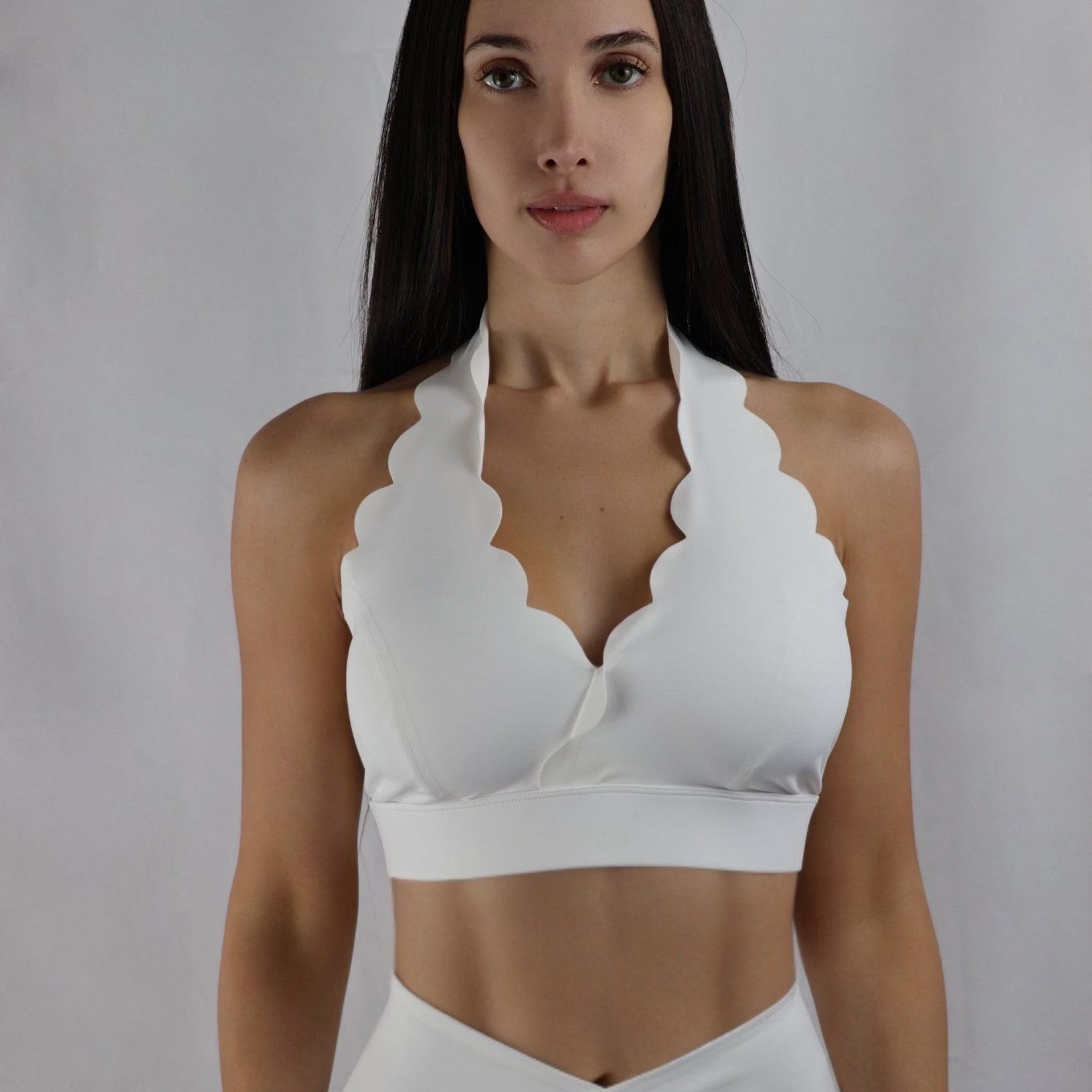 ALEIA Siren Scallop Top