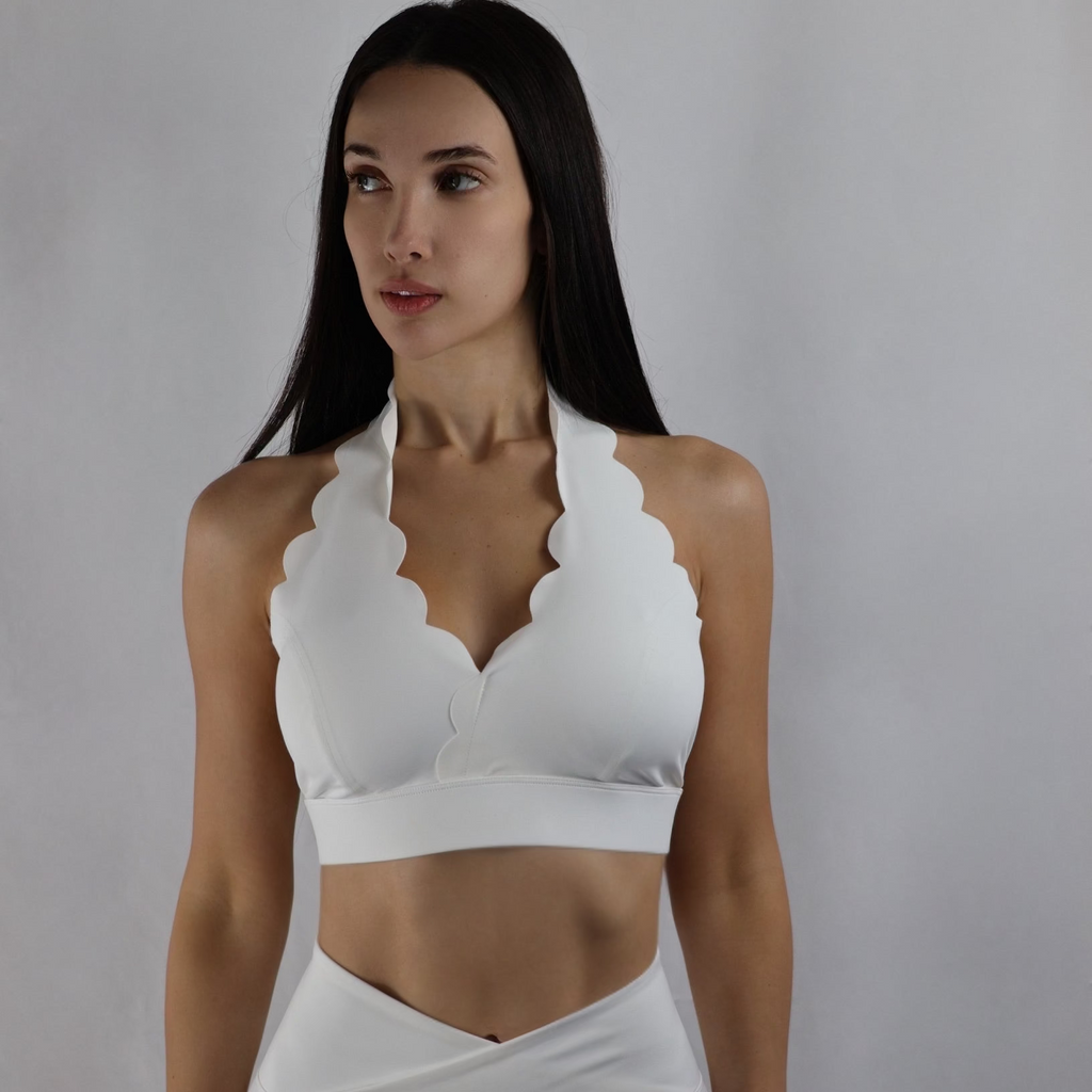 ALEIA Siren Scallop Top