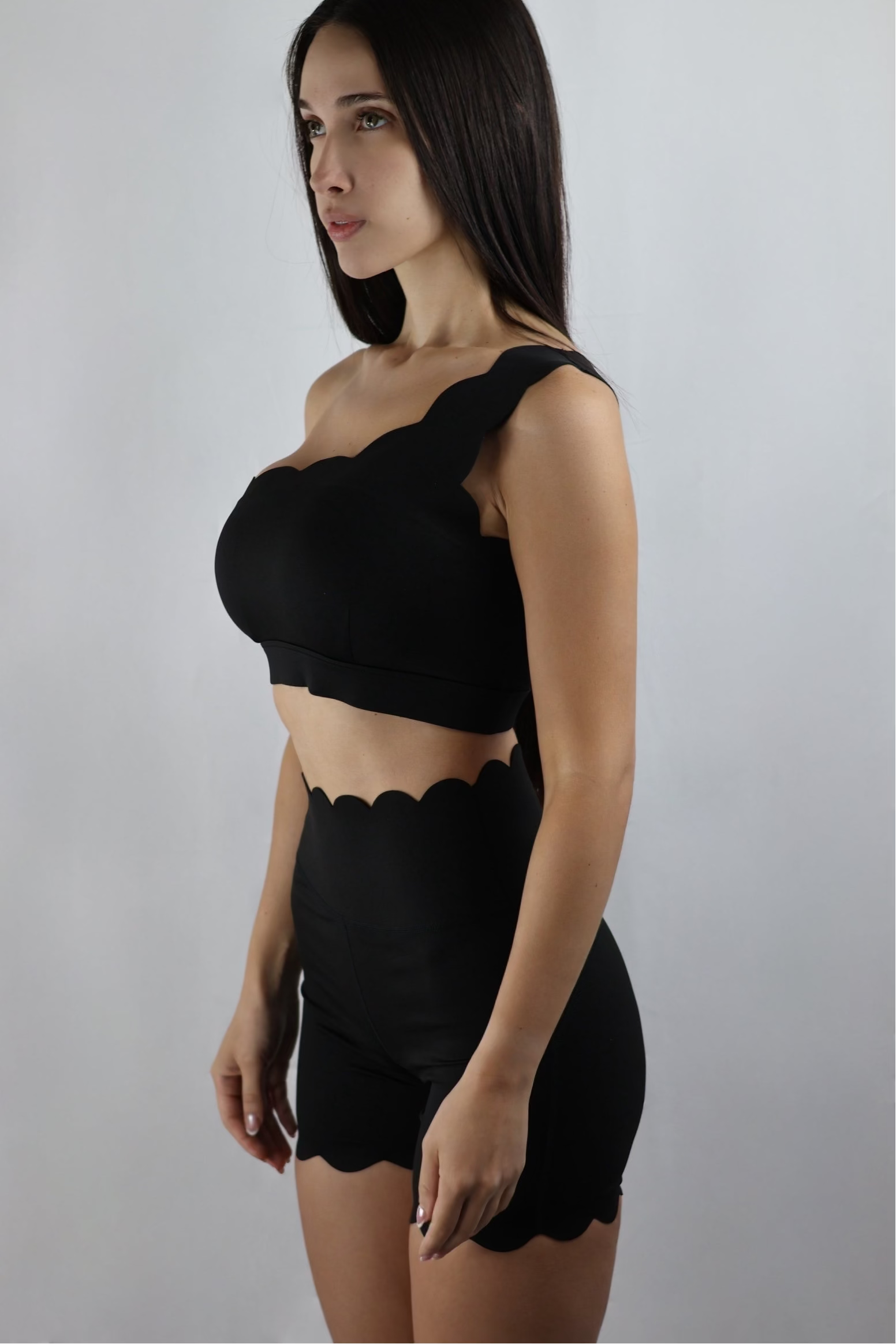 ALEIA Scallop Shorts